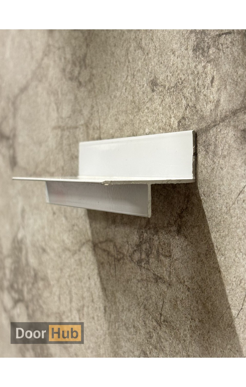 20mm F Type White Shadow Gap Profile – Architectural Finishing System | DoorHub UAE